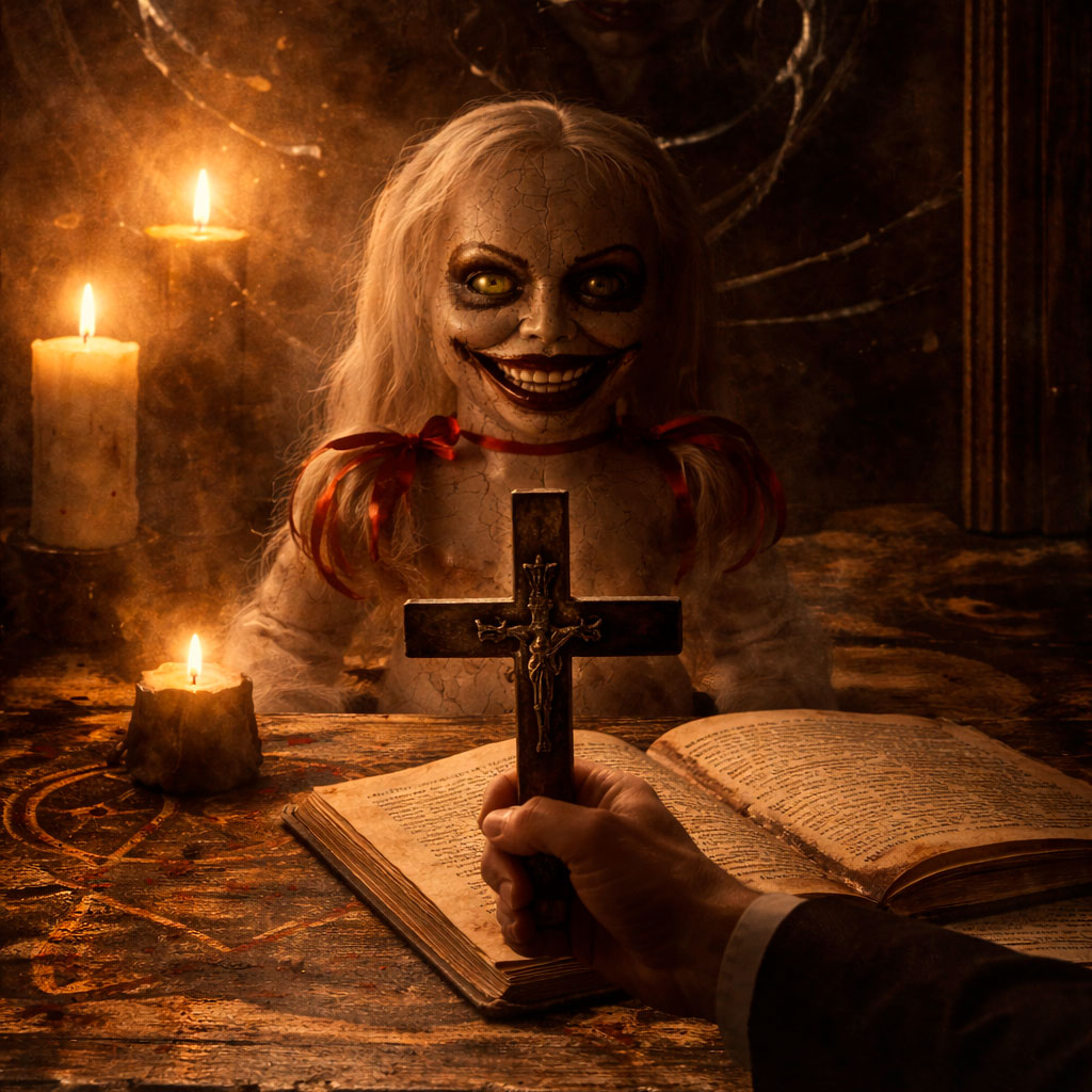 Escenario de miedo en la sala Marcado por el Demonio en Almería